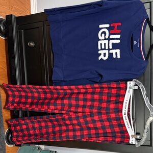 Tommy Hilfiger Kids Pajama Set - Blue and Red Plaid